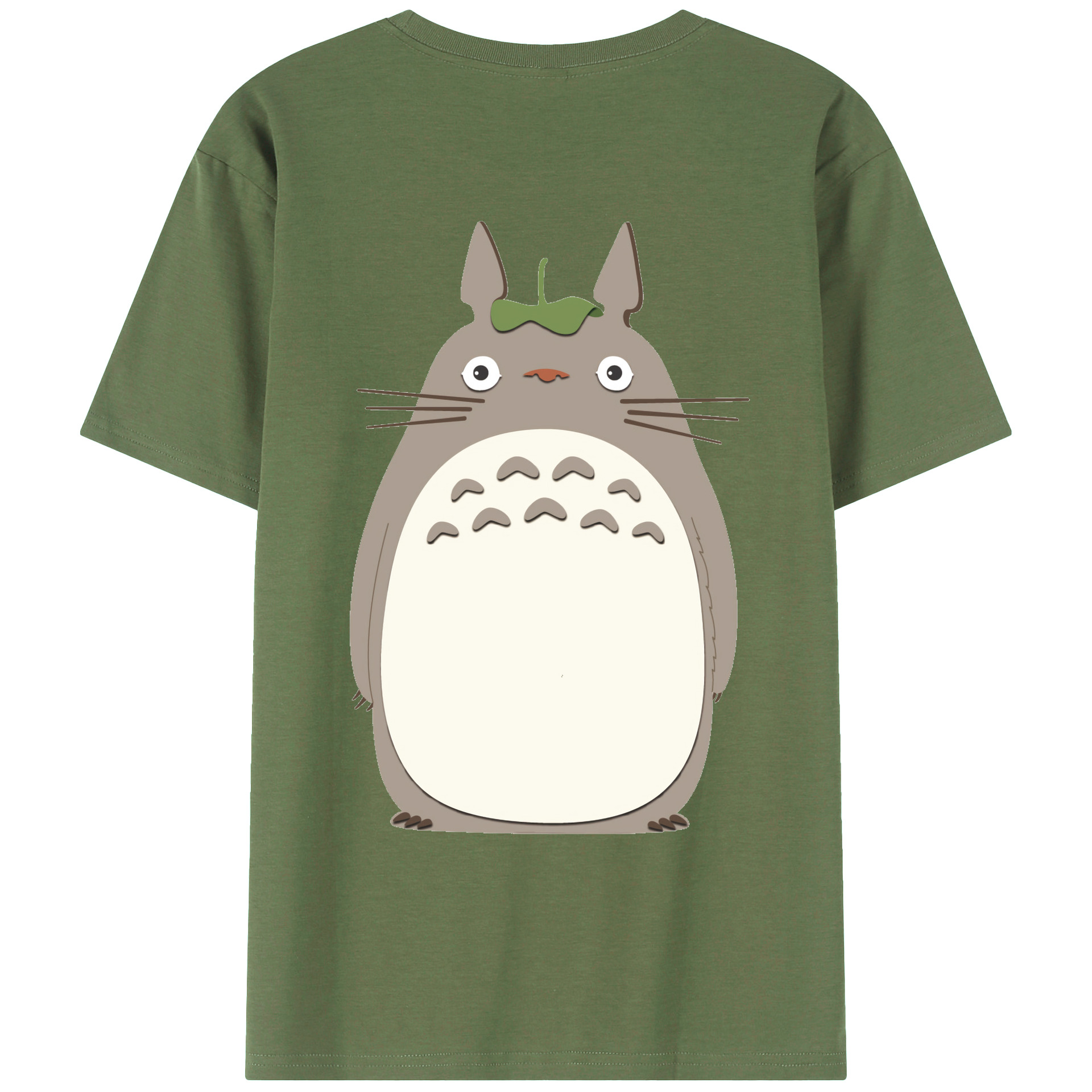 （画像用） となりのトトロ 草壁メイ 草壁サツキ My Neighbor Totoro Satsuki Kusakabe Mei Kusakabe 綿100％ メンズ半袖Tシャツ（バックプリント） 通気性